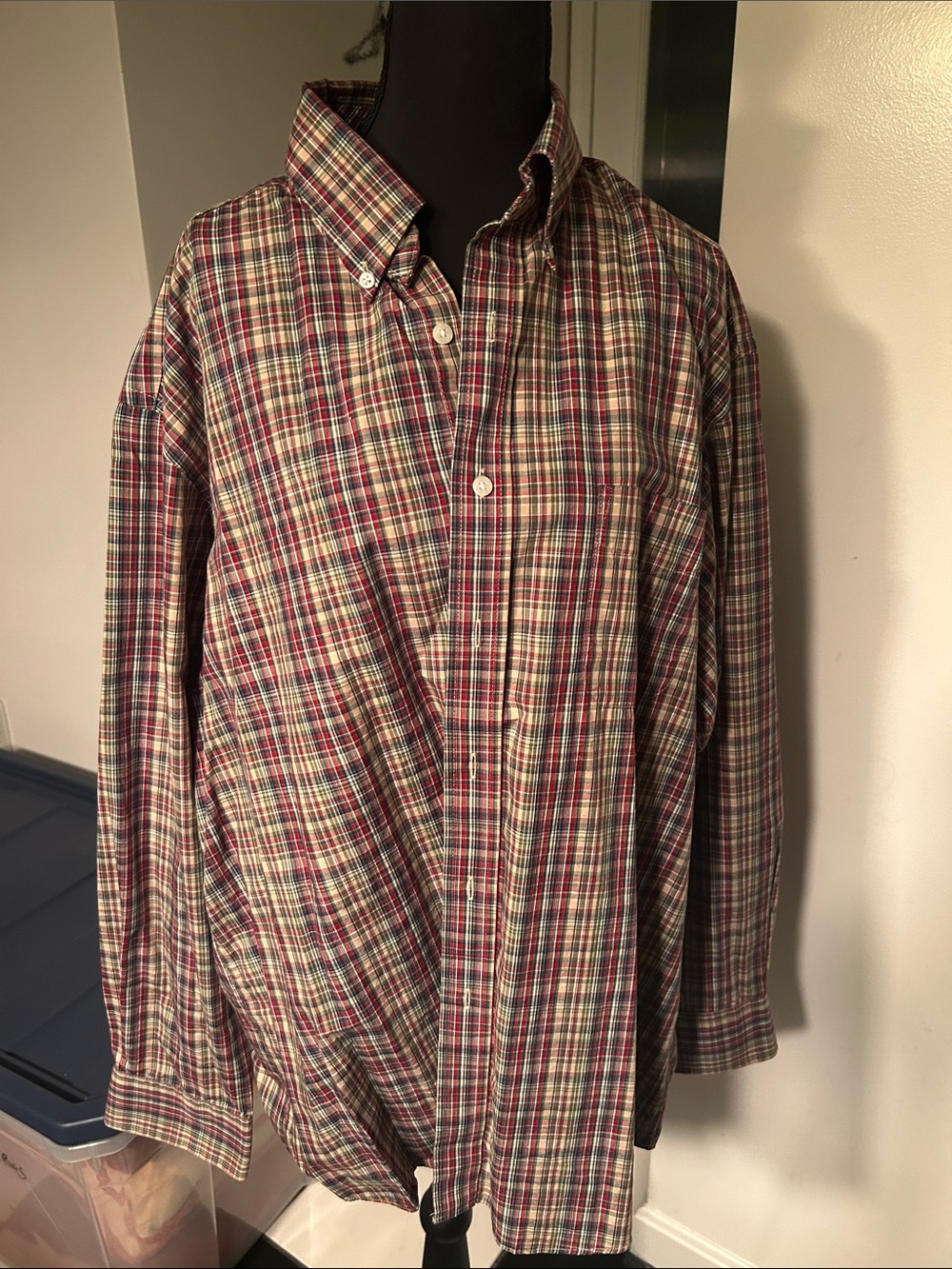 Club Room Men's Multicolor Plaid Button-Down Shirt